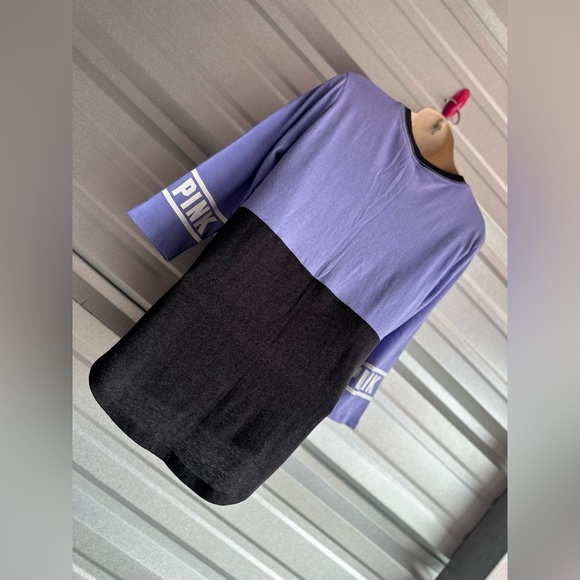 Victoria’s Secret PINK! Purple and Gray Quarter Sleeve Tee Shirt Size XS NWT - Picture 11 of 11